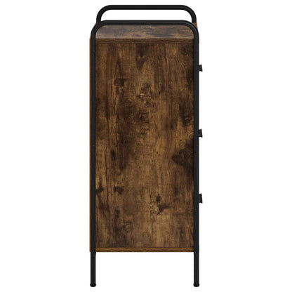 Sideboard Smoked Oak 73 x 33 x 81 cm Engineered Wood