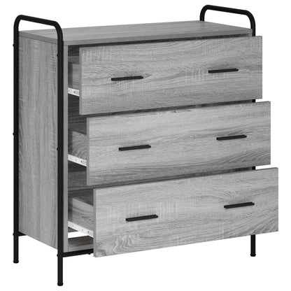 Sideboard Grey Sonoma 73 x 33 x 81 cm Engineered Wood
