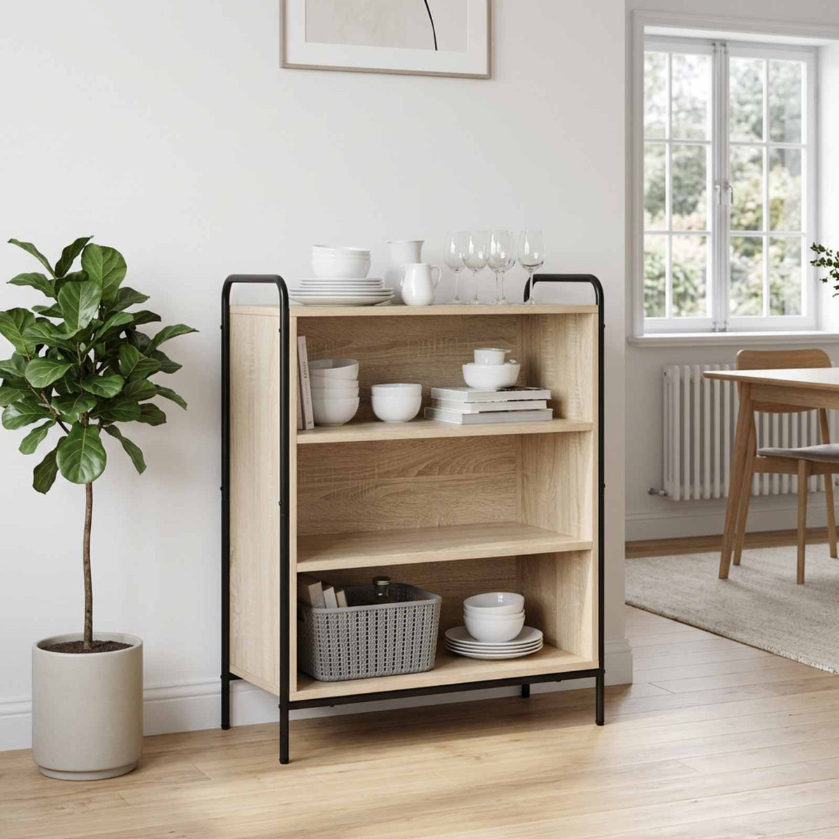 Sideboard Sonoma Oak 73 x 33 x 81 cm Engineered Wood