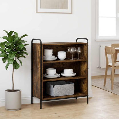Sideboard Smoked Oak 73 x 33 x 81 cm Engineered Wood