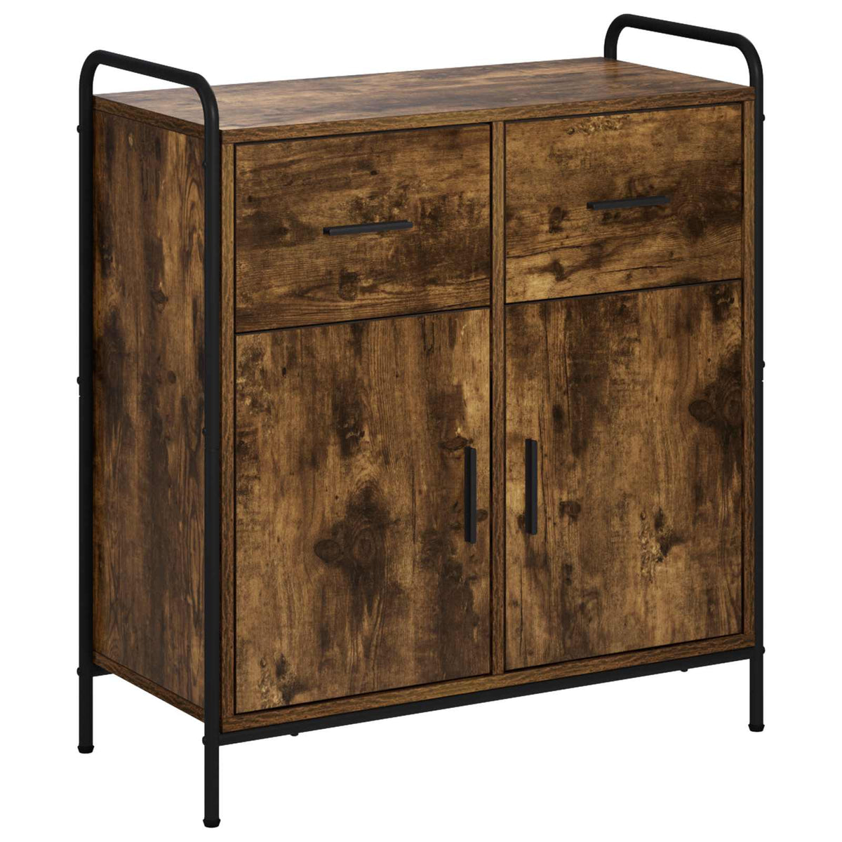 Sideboard Smoked Oak 73 x 33 x 81 cm Engineered Wood