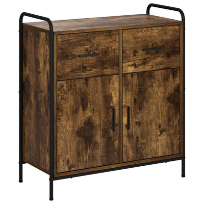 Sideboard Smoked Oak 73 x 33 x 81 cm Engineered Wood