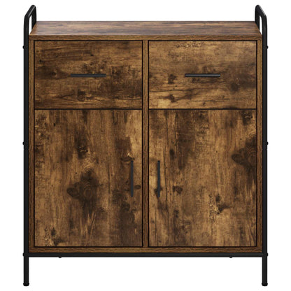 Sideboard Smoked Oak 73 x 33 x 81 cm Engineered Wood