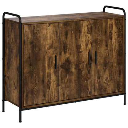 Sideboard Smoked Oak 98.5 x 33 x 81 cm Engineered Wood