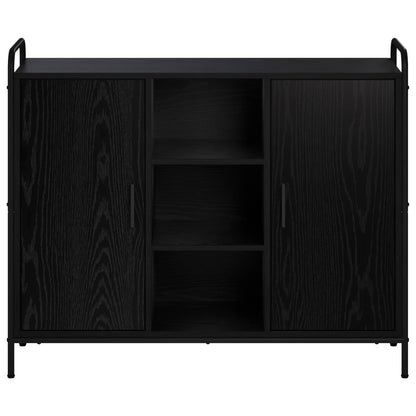 Sideboard Black Oak 98.5 x 33 x 81 cm Engineered Wood