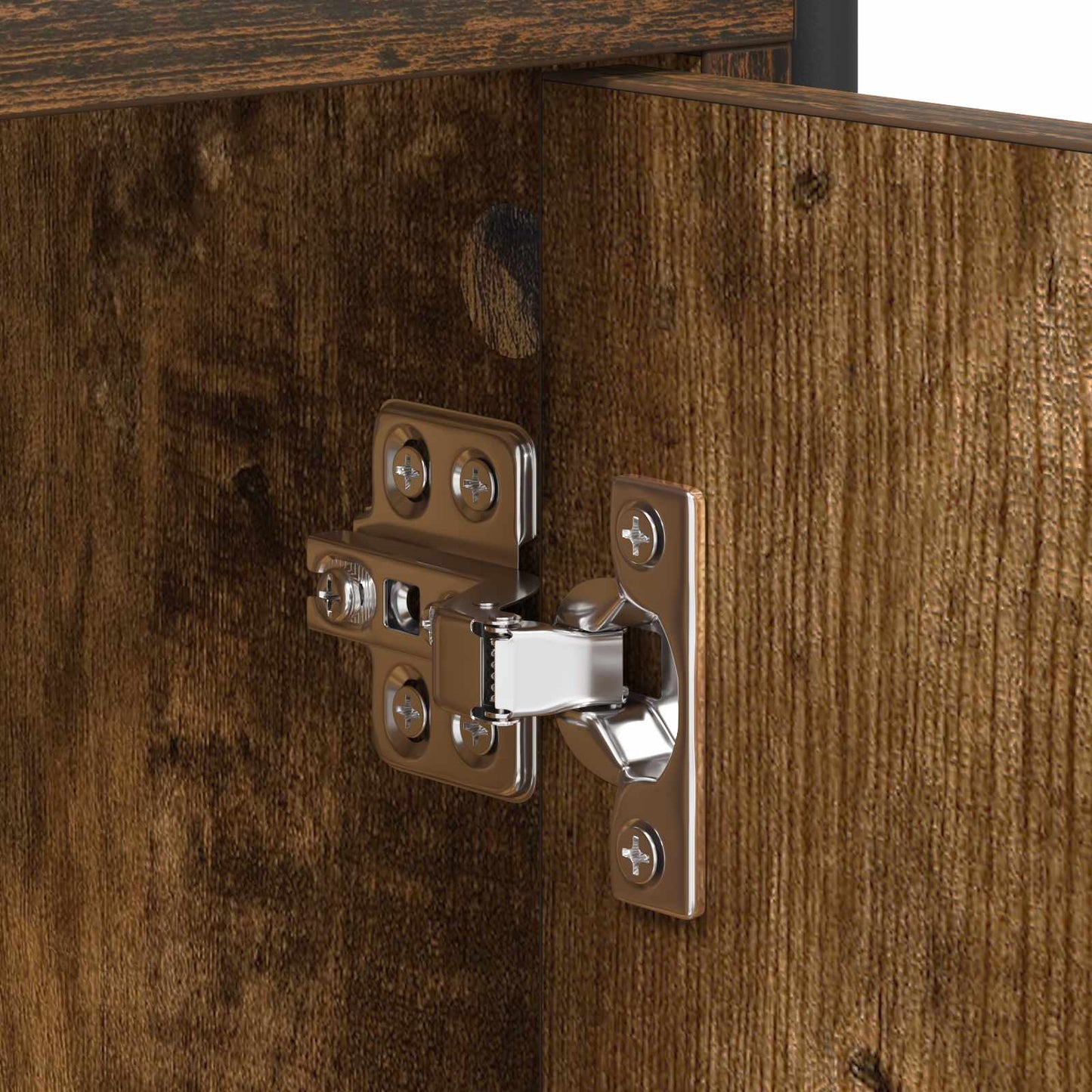 Sideboard Smoked Oak 98.5 x 33 x 81 cm Engineered Wood