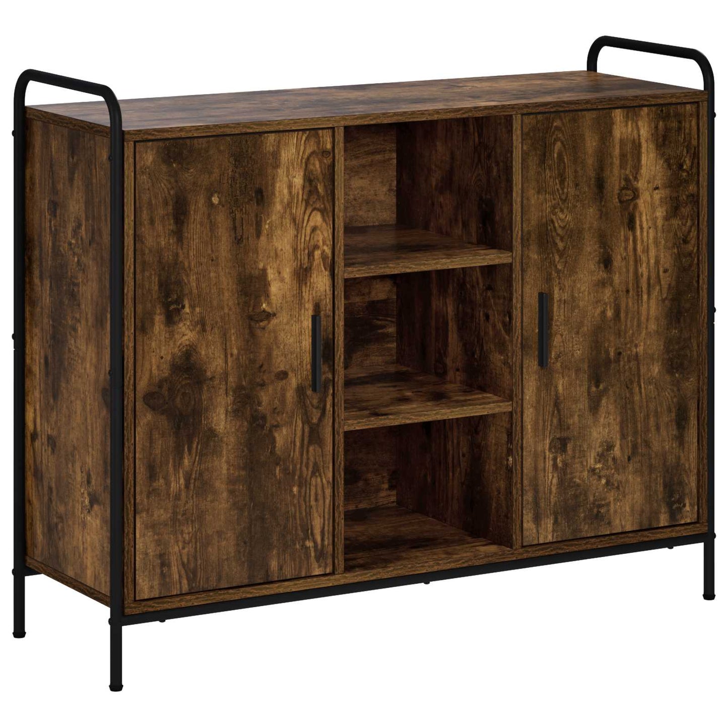 Sideboard Smoked Oak 98.5 x 33 x 81 cm Engineered Wood