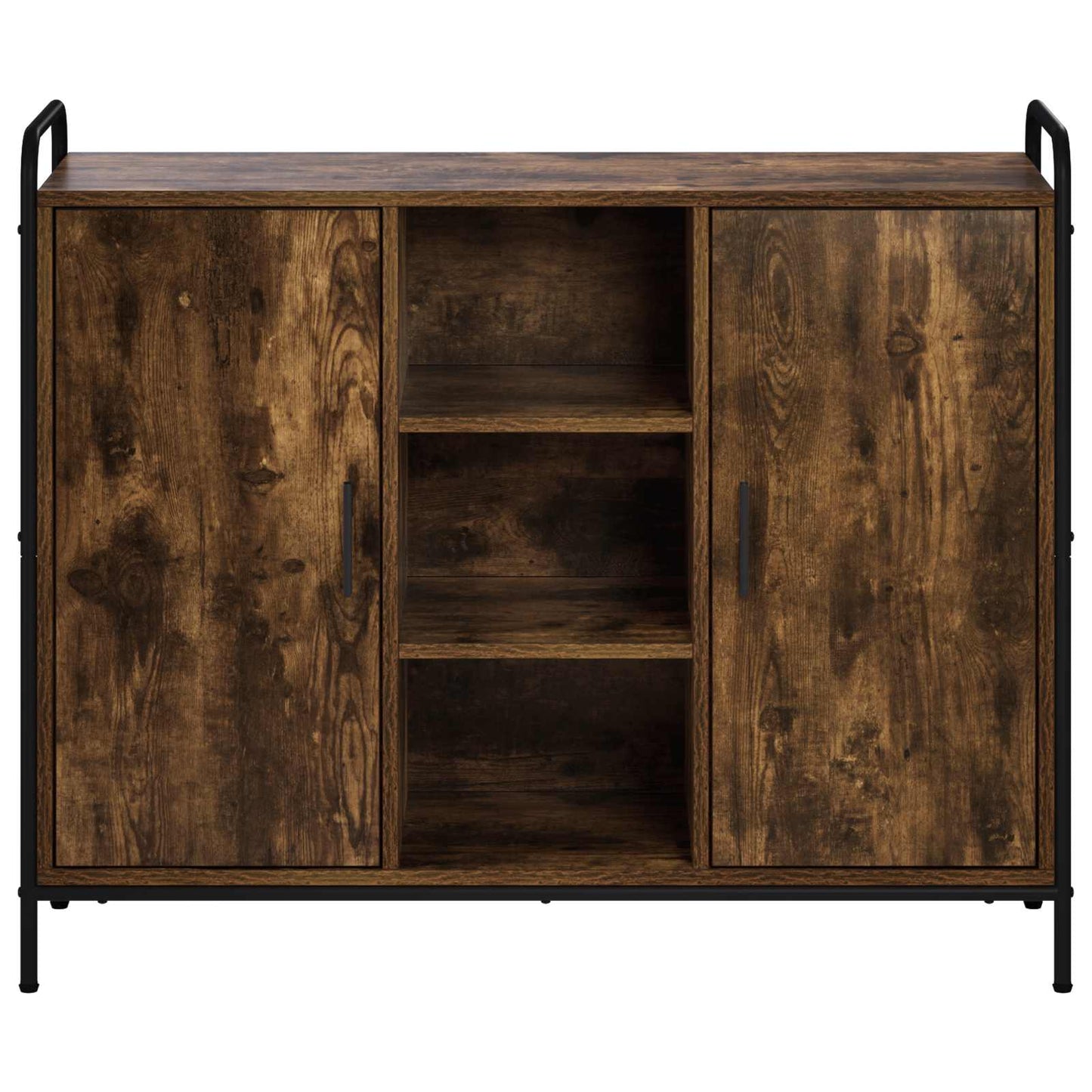 Sideboard Smoked Oak 98.5 x 33 x 81 cm Engineered Wood