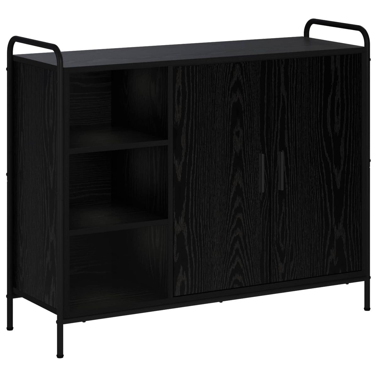 Sideboard Black Oak 98.5 x 33 x 81 cm Engineered Wood