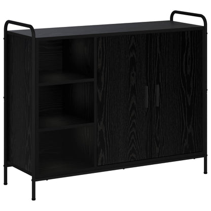 Sideboard Black Oak 98.5 x 33 x 81 cm Engineered Wood