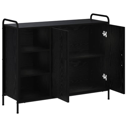 Sideboard Black Oak 98.5 x 33 x 81 cm Engineered Wood