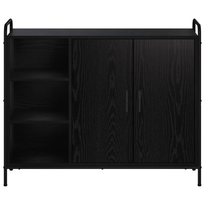 Sideboard Black Oak 98.5 x 33 x 81 cm Engineered Wood