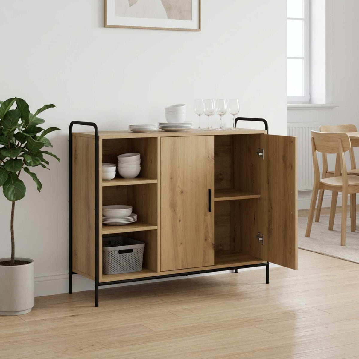 Sideboard Artisan Oak 98.5 x 33 x 81 cm Engineered Wood