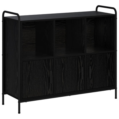 Sideboard Black Oak 97 x 33 x 81 cm Engineered Wood