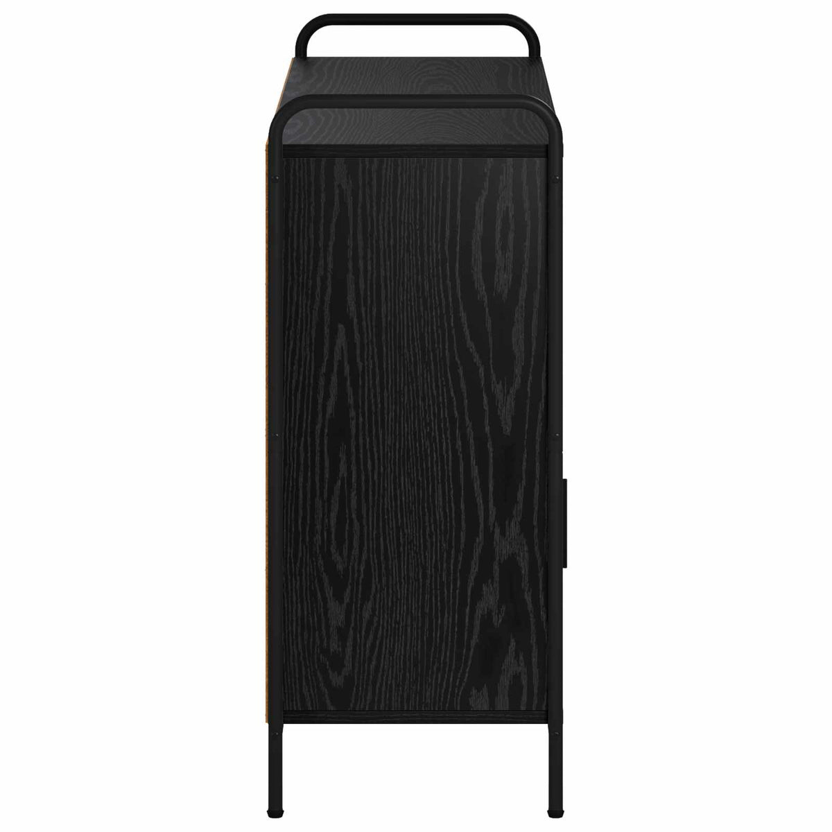 Sideboard Black Oak 97 x 33 x 81 cm Engineered Wood