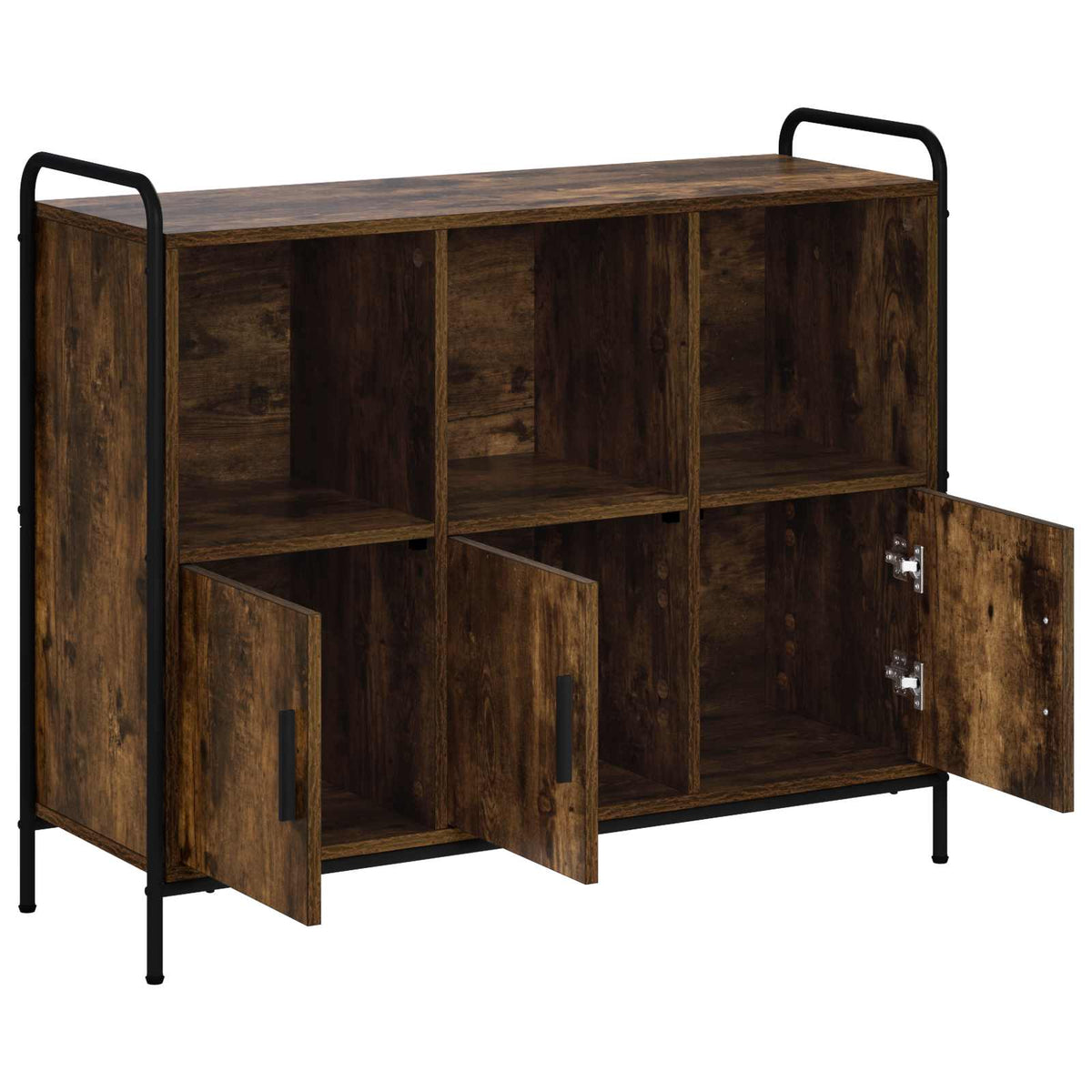 Sideboard Smoked Oak 97 x 33 x 81 cm Engineered Wood