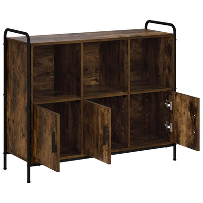 Sideboard Smoked Oak 97 x 33 x 81 cm Engineered Wood