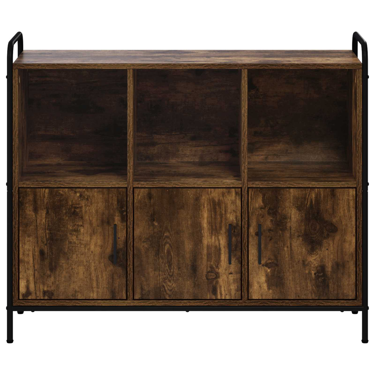 Sideboard Smoked Oak 97 x 33 x 81 cm Engineered Wood