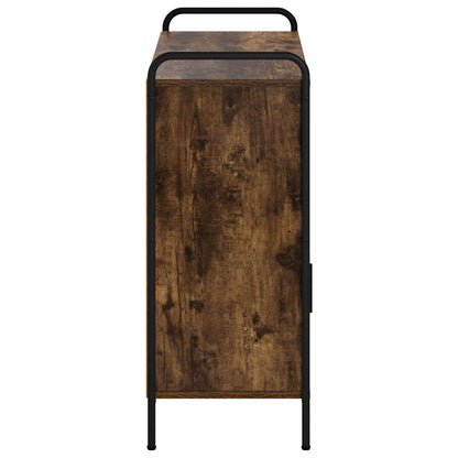 Sideboard Smoked Oak 97 x 33 x 81 cm Engineered Wood