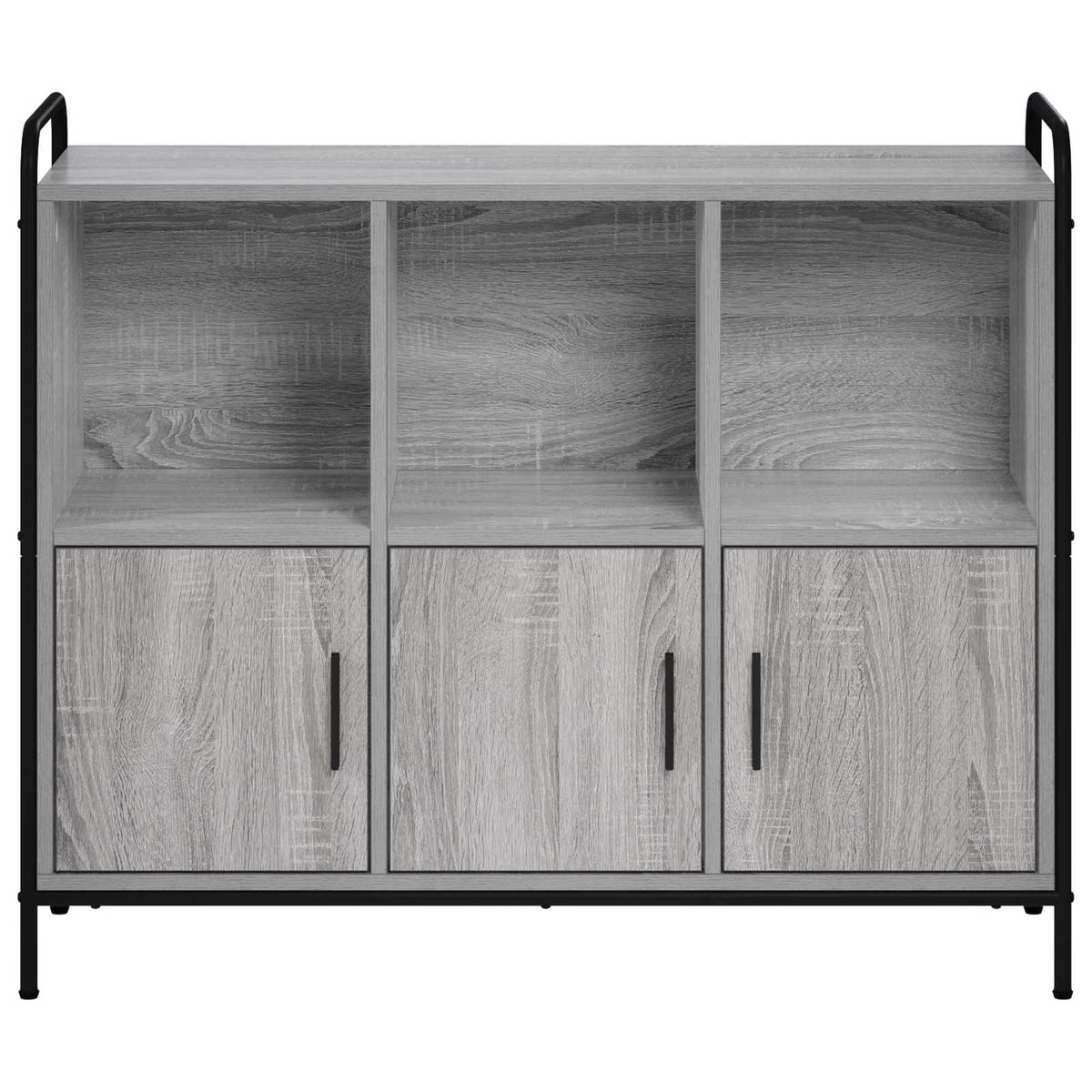 Sideboard Grey Sonoma 97 x 33 x 81 cm Engineered Wood