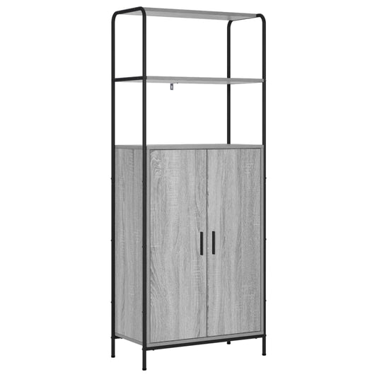 Highboard Grey Sonoma 65 x 33 x 161 cm Engineered Wood