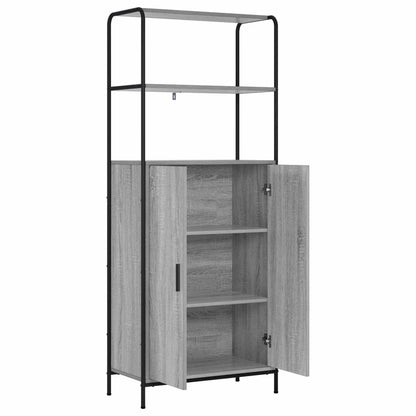 Highboard Grey Sonoma 65 x 33 x 161 cm Engineered Wood