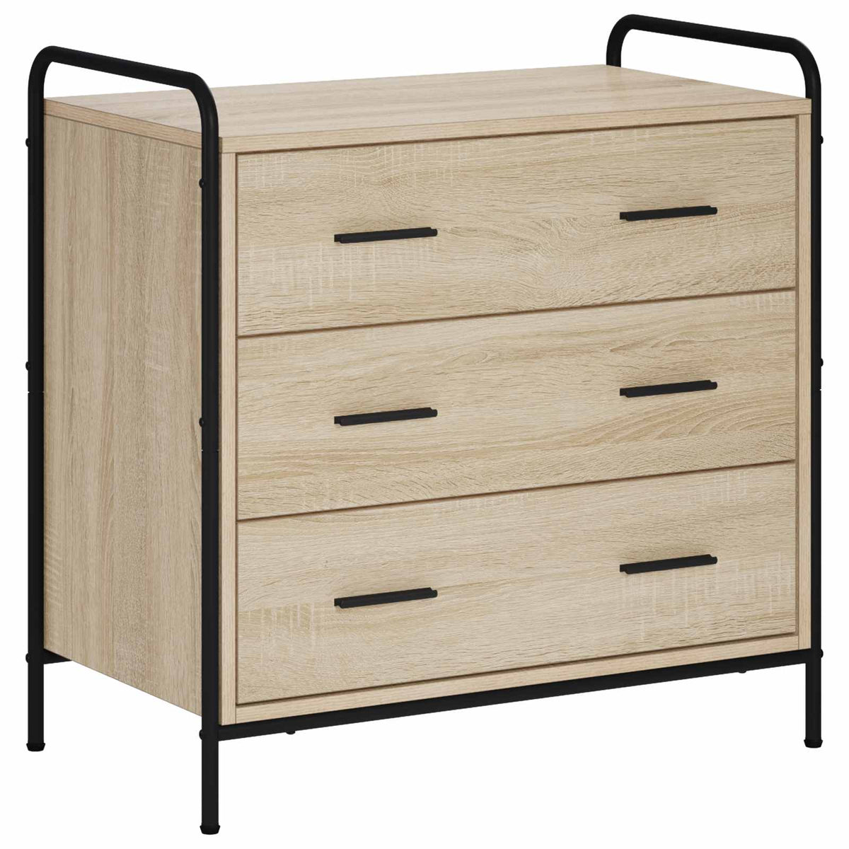 Drawer Cabinet Sonoma Oak 70 x 39.5 x 71 cm Engineered Wood