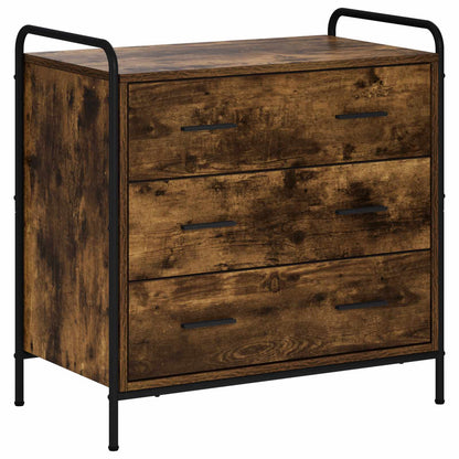 Drawer Cabinet Smoked Oak 70 x 39.5 x 71 cm Engineered Wood