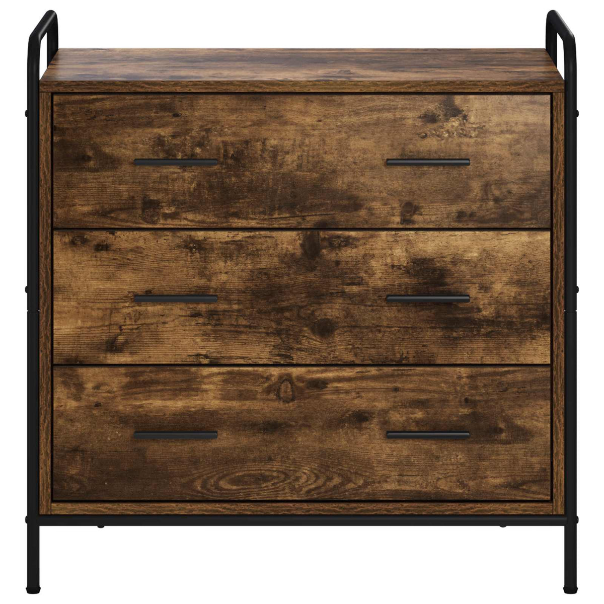 Drawer Cabinet Smoked Oak 70 x 39.5 x 71 cm Engineered Wood