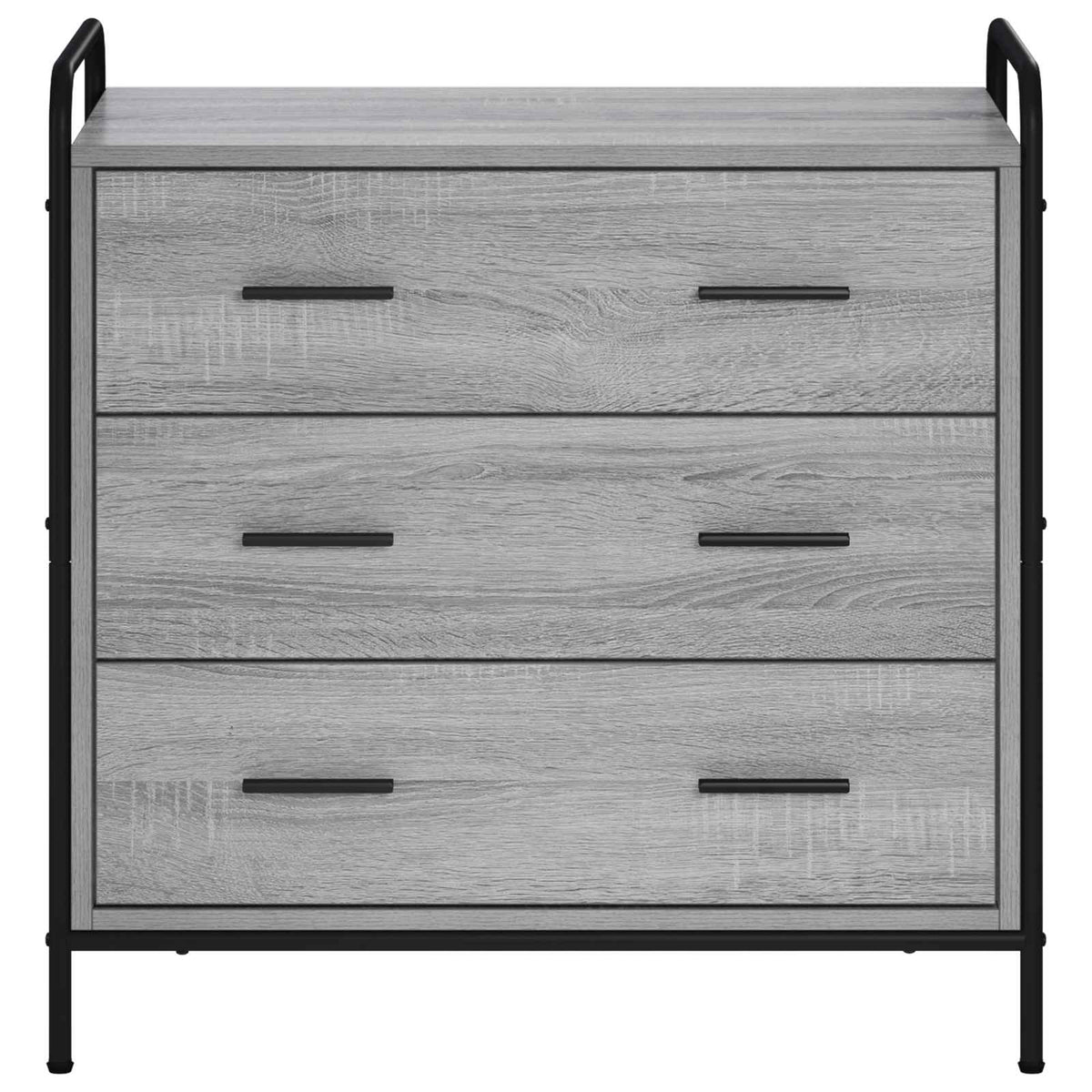 Drawer Cabinet Grey Sonoma 70 x 39.5 x 71 cm Engineered Wood