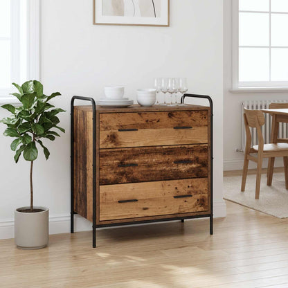 Drawer Cabinet Old Wood 70 x 39.5 x 71 cm Engineered Wood