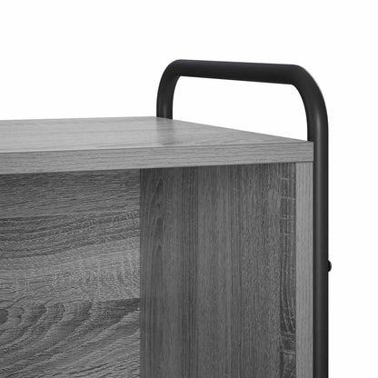 Book Cabinet 43 x 33 x 80 cm Engineered Wood Grey Sonoma