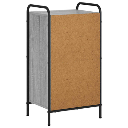 Book Cabinet 43 x 33 x 80 cm Engineered Wood Grey Sonoma