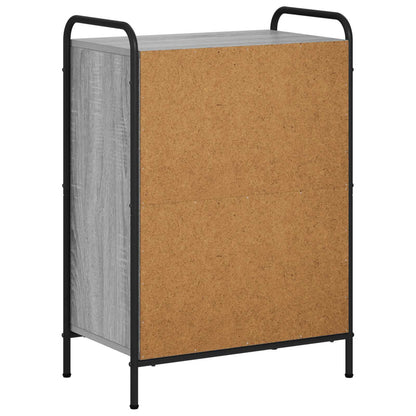 Book Cabinet 55.5 x 33 x 80 cm Engineered Wood Grey Sonoma