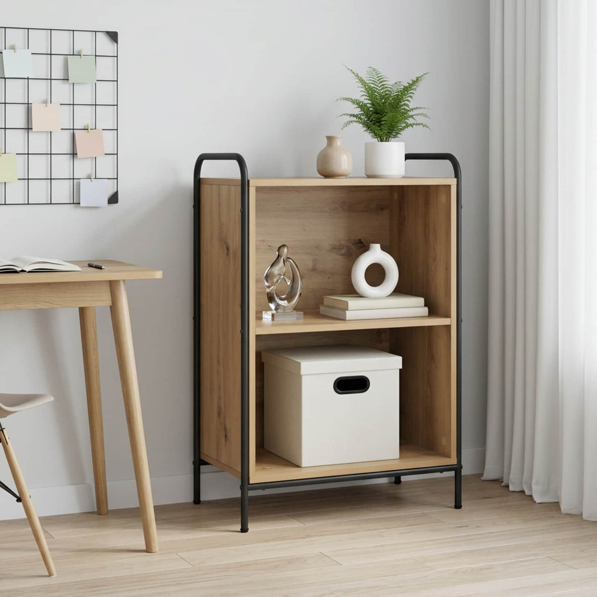 Book Cabinet 55.5 x 33 x 80 cm Engineered Wood Artisan Oak