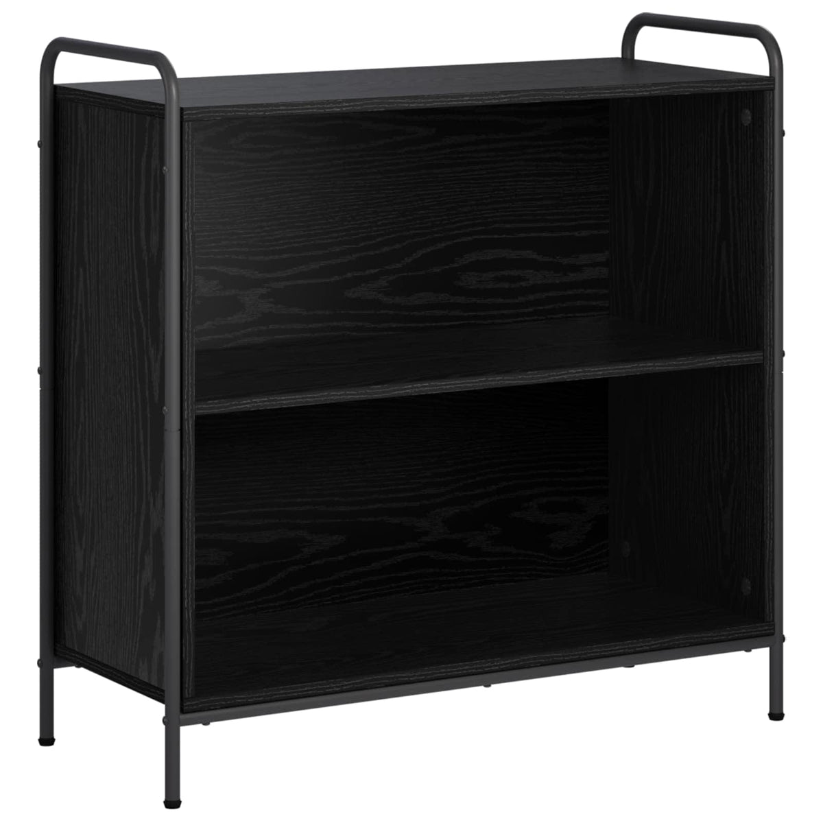Book Cabinet 80 x 33 x 80 cm Engineered Wood Black Oak