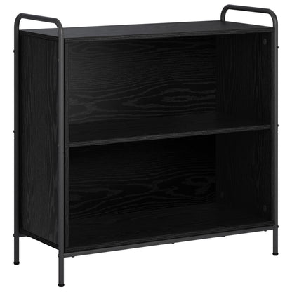 Book Cabinet 80 x 33 x 80 cm Engineered Wood Black Oak