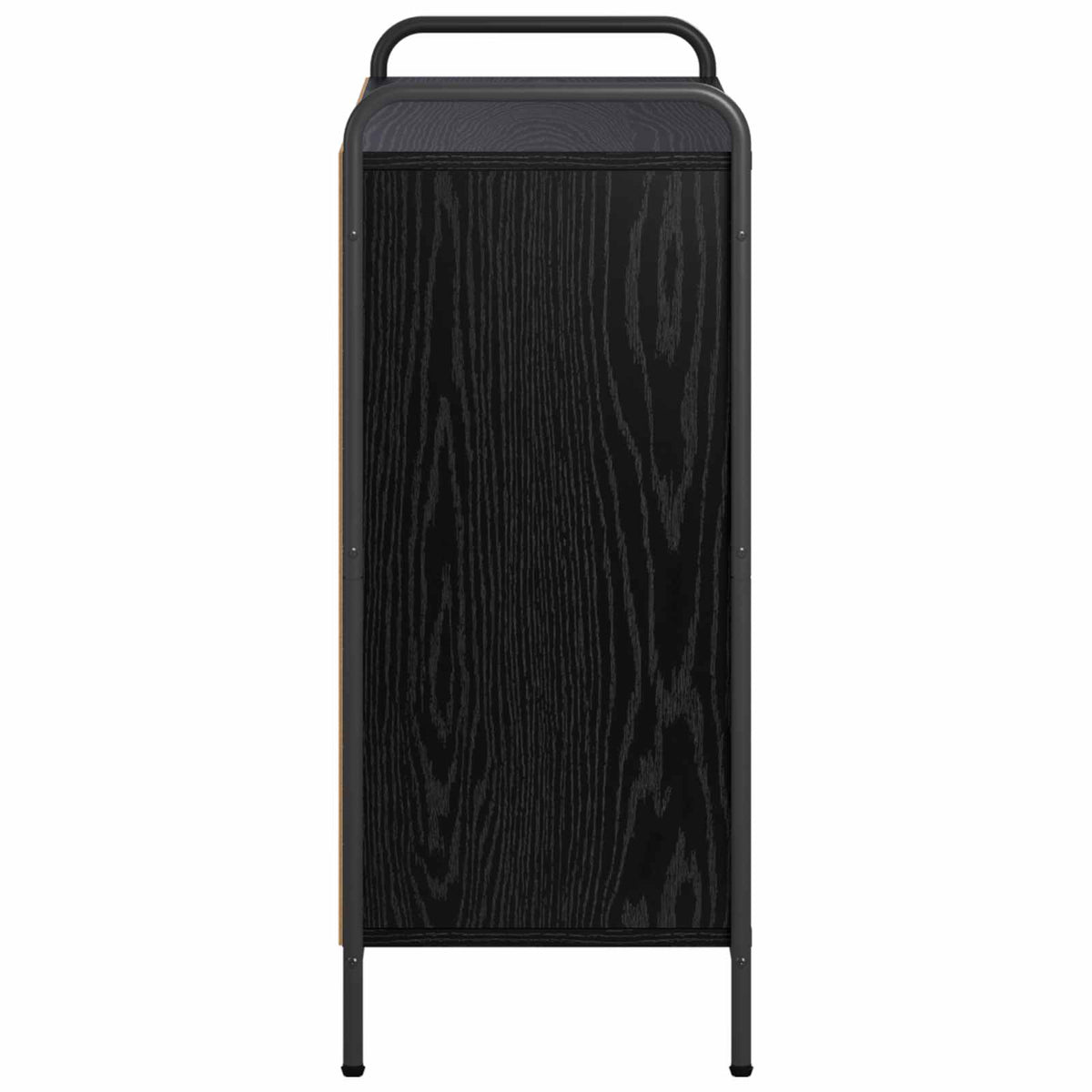 Book Cabinet 80 x 33 x 80 cm Engineered Wood Black Oak