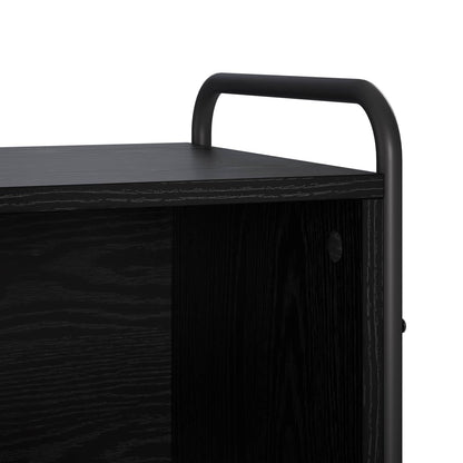 Book Cabinet 43 x 33 x 111 cm Engineered Wood Black Oak