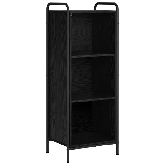 Book Cabinet 43 x 33 x 111 cm Engineered Wood Black Oak
