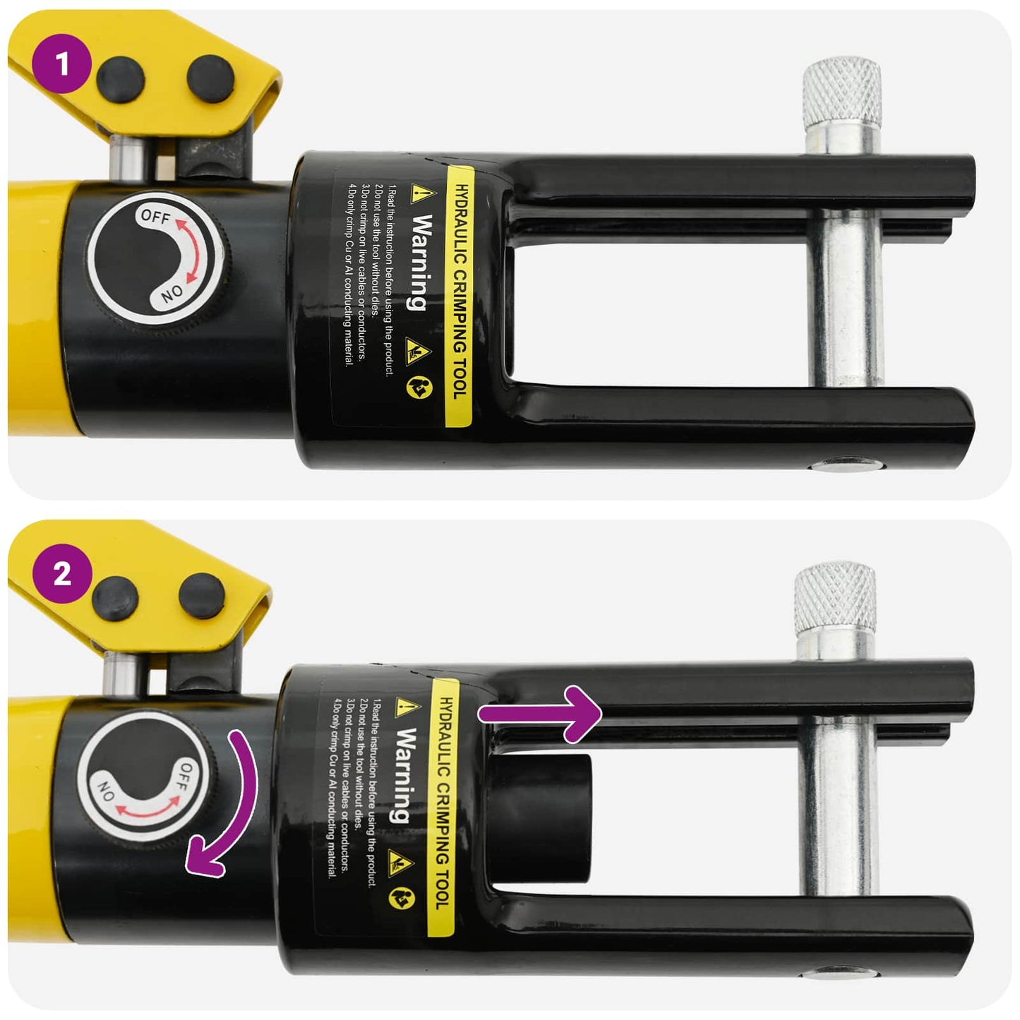Hydraulic Cable Crimping Tool 12 T 10-300 mm² Steel