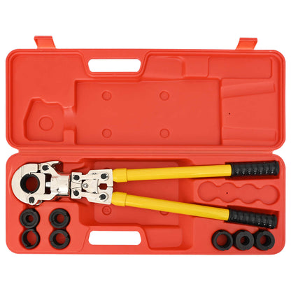 Hydraulic Pipe Crimping Tool 2 pcs Yellow Steel