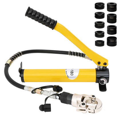 Hydraulic Pipe Crimping Tool Yellow 60 kN TH16-32 mm V12-28 mm