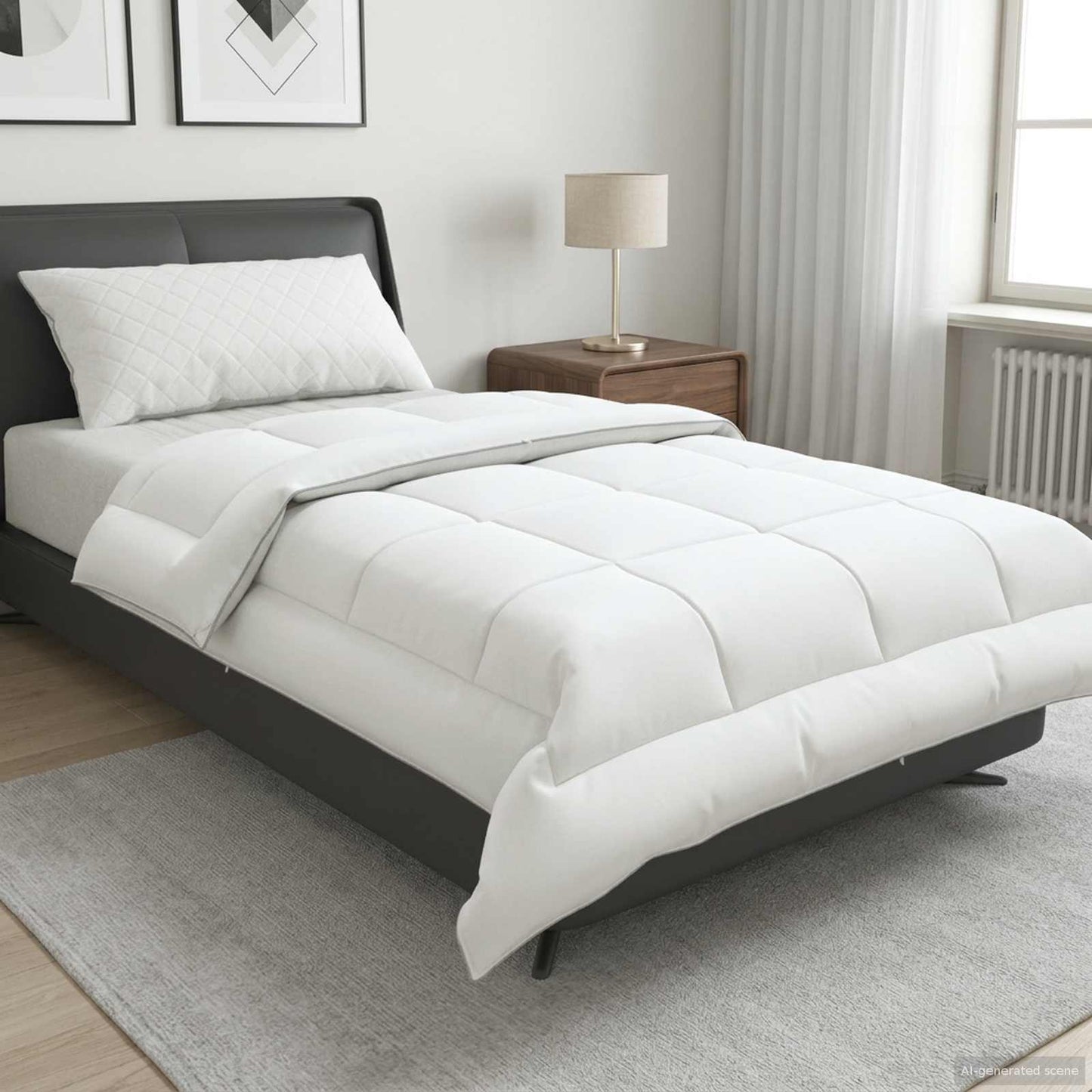 Duvet TRIER 135x220 cm Summer 140 GSM 100% Australian Wool