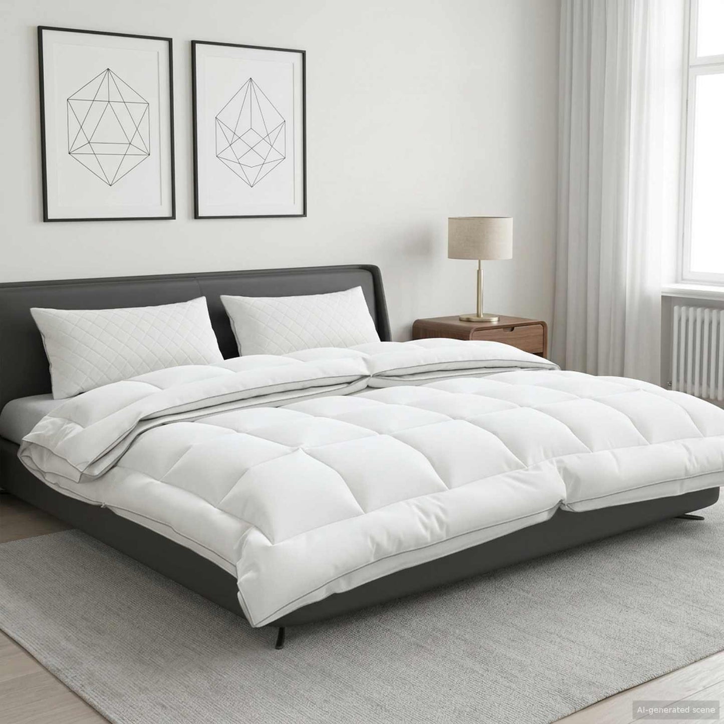 Duvet TRIER 220x240cm 4 Seasons 140+220GSM 100% Australian Wool