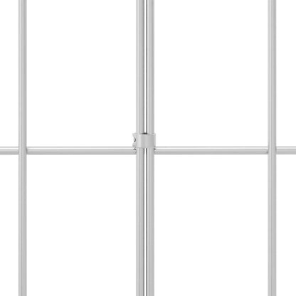 Garden Fence Panel 48 pcs Galvanised Steel Silver