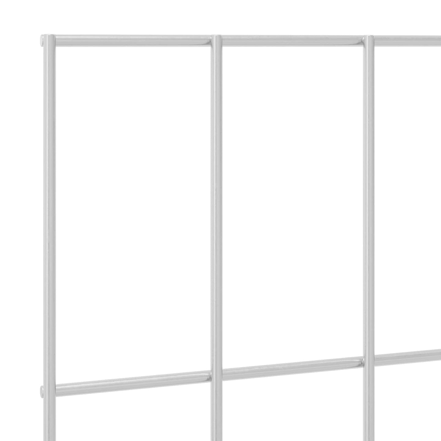 Garden Fence with Stakes 24 pcs 75 x 30 cm Mesh Silver