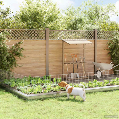 Garden Fence with Stakes 12 pcs 95 x 50 cm Mesh Silver