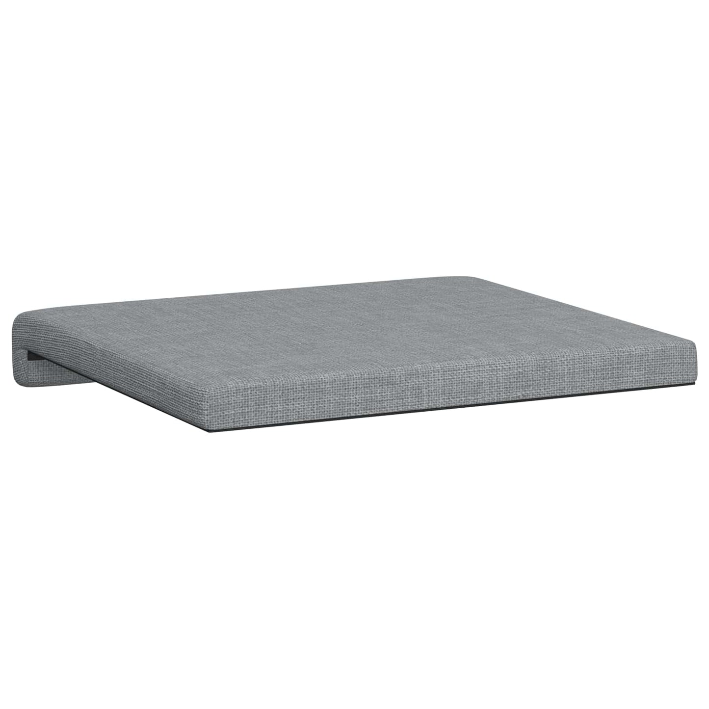 Bench Cushion 2 pcs Fabric Light Grey Depth 35 cm
