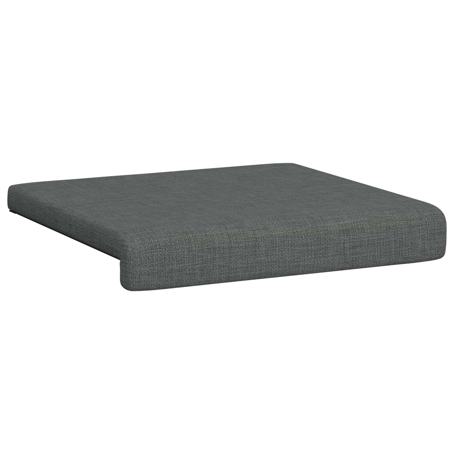 Bench Cushion 2 pcs Fabric Dark Grey Depth 35 cm